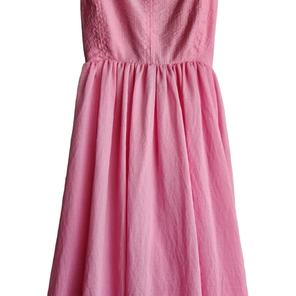 MABLE Ruffle Sleeve Cross-Back Tie-back Maxi Dress - Bubble Gum Pink - Picture 3 of 10
